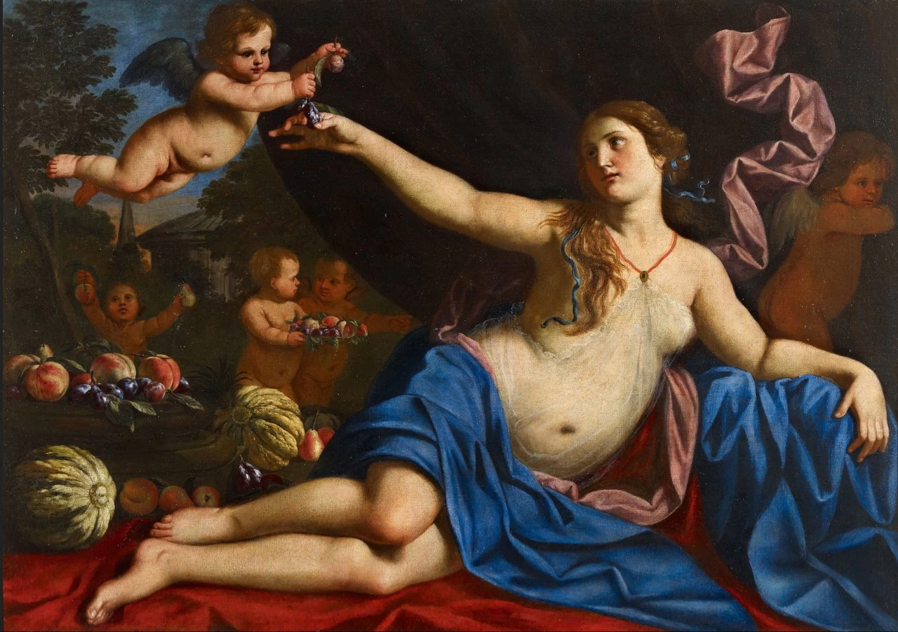 Venere e Cupido, con Giacinto Gimignani